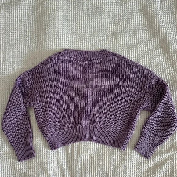 Motel Rocks Lavender V-Neck Button Cardigan - Picture 2 of 3